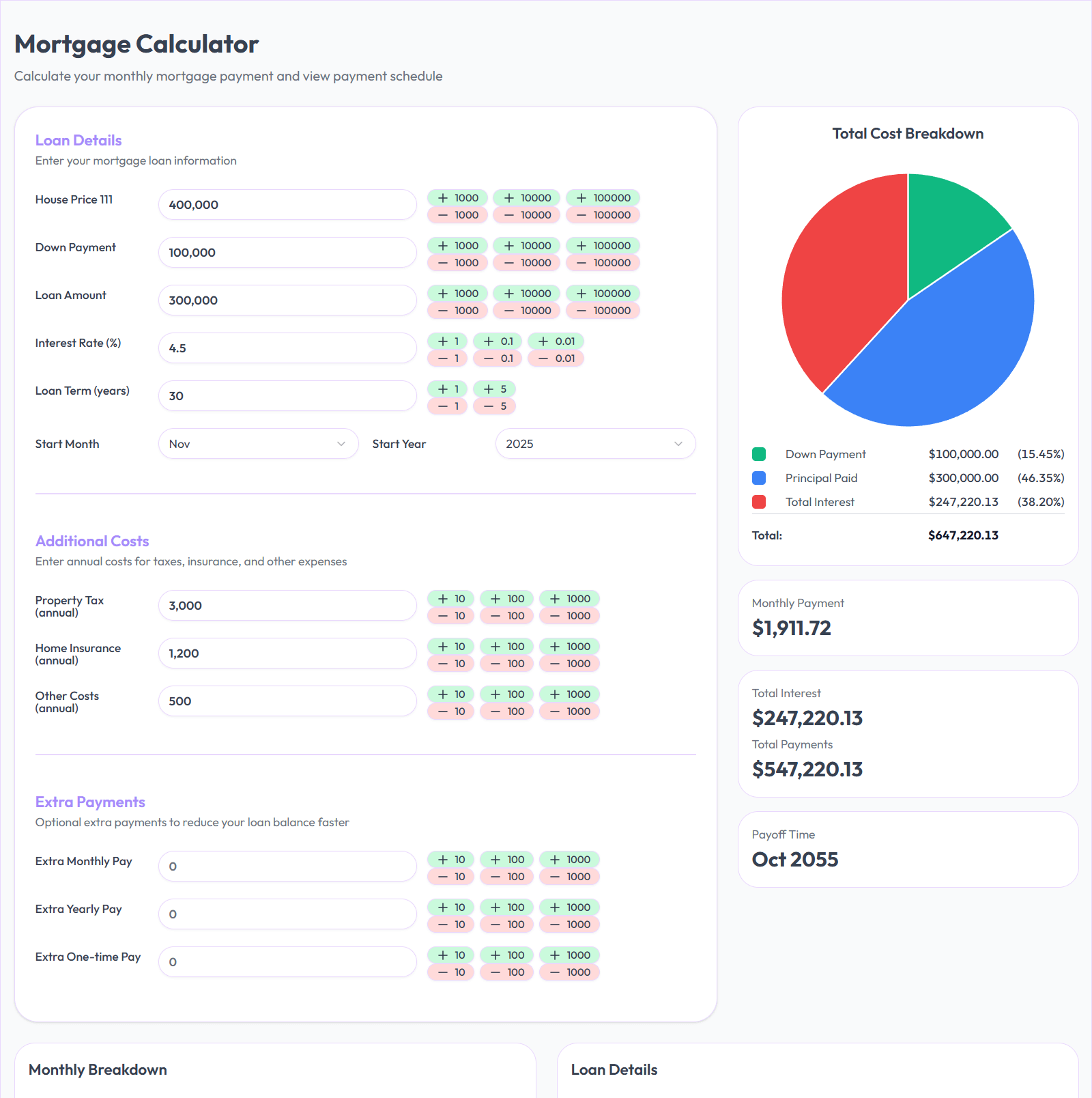 Mortgage Calculator